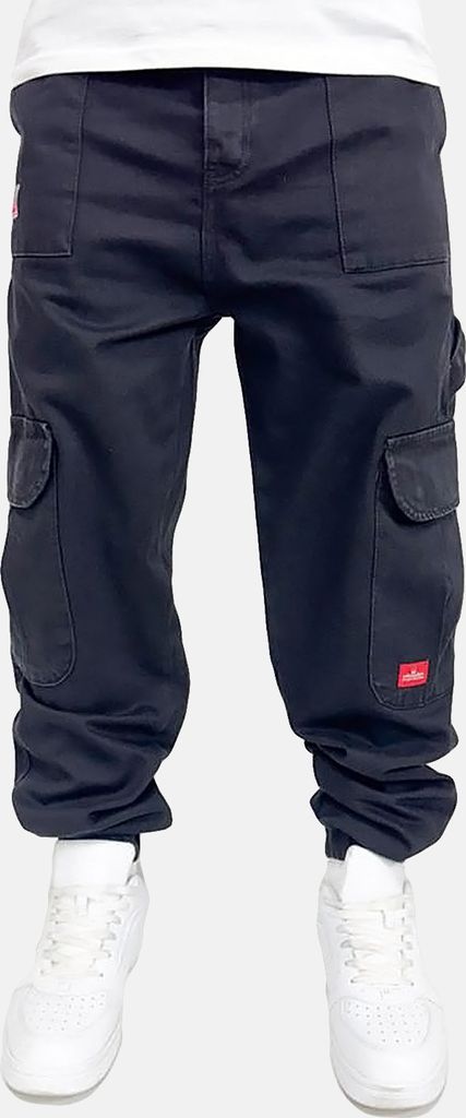 DADA Supreme Worker Cargo Jeans mit Patches und Cut-Off Style Größe: 28W