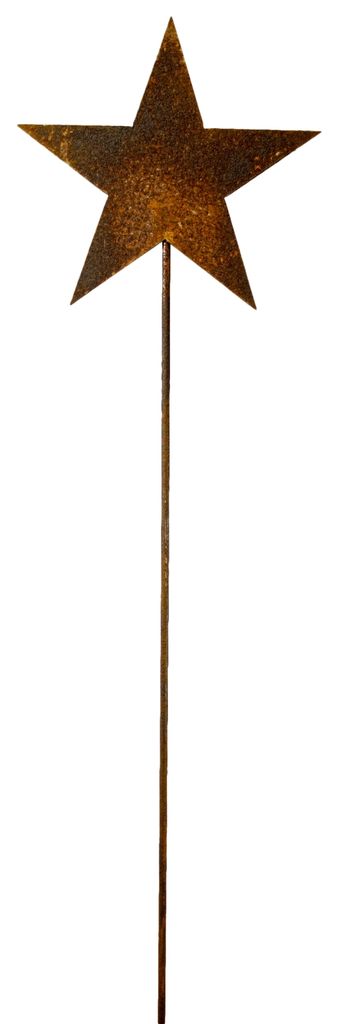 Rost Gartenstecker Stern 112 cm Edelrost Gartendeko Sterne Gartendekoration Stab