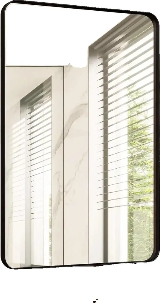 Miroir de sécurité en verre trempé 90x60 cm et cadre aluminium ultra résistant