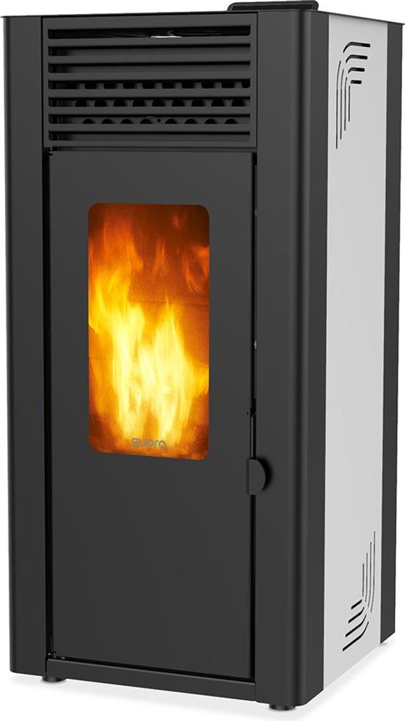11,9 kw weißer holzpelletofen - Supra orphee 12 blanc