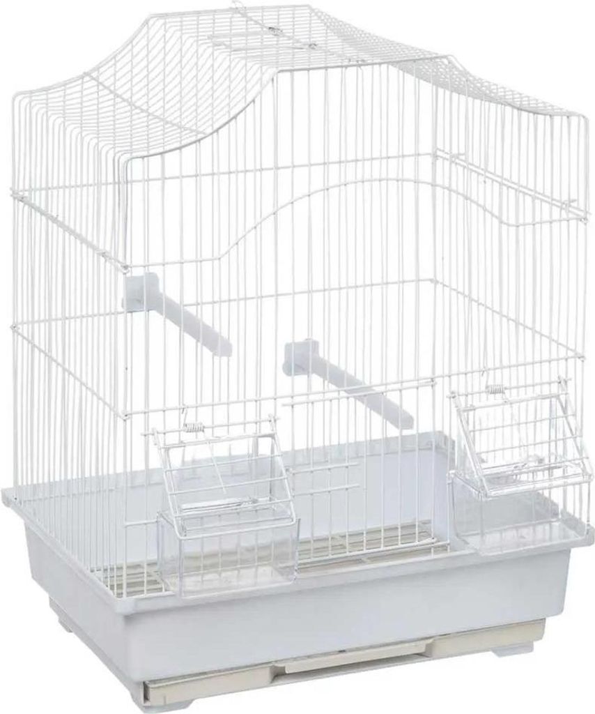 Flamingo Lampung Vogelkäfig Weiß 33 x 23 x 38 cm Weiß 33 x Produktbild 
