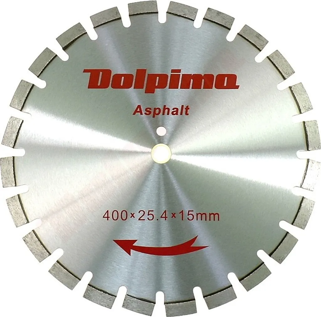 Disque diamant 400X25,4mm avec segments 15mm - Longévité extrême enrobé