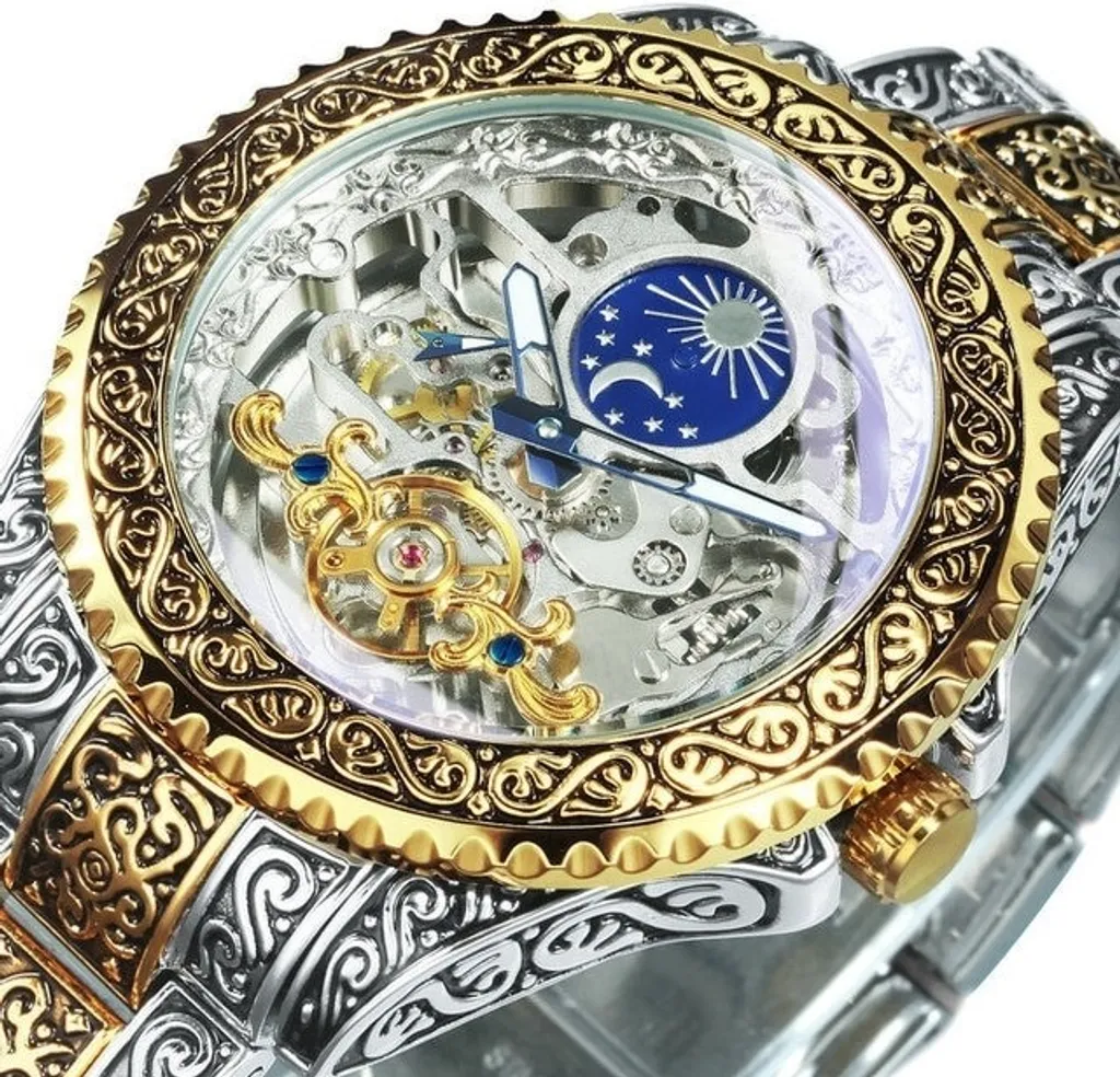 Montre de luxe accessible FORSINING Moon KP21619 pour sublimer votre look