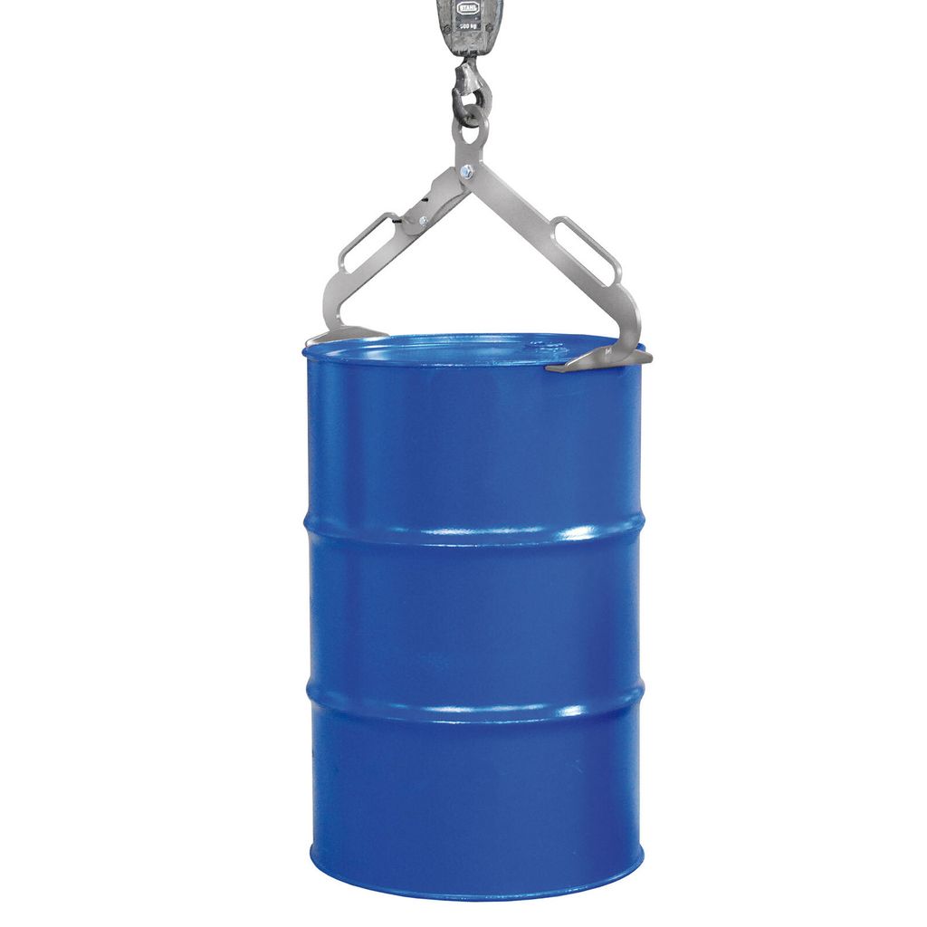 Fasszange, 300 kg, für stehende 200 l Fässer, BxTxH 740x200x410 mm, verzinkt