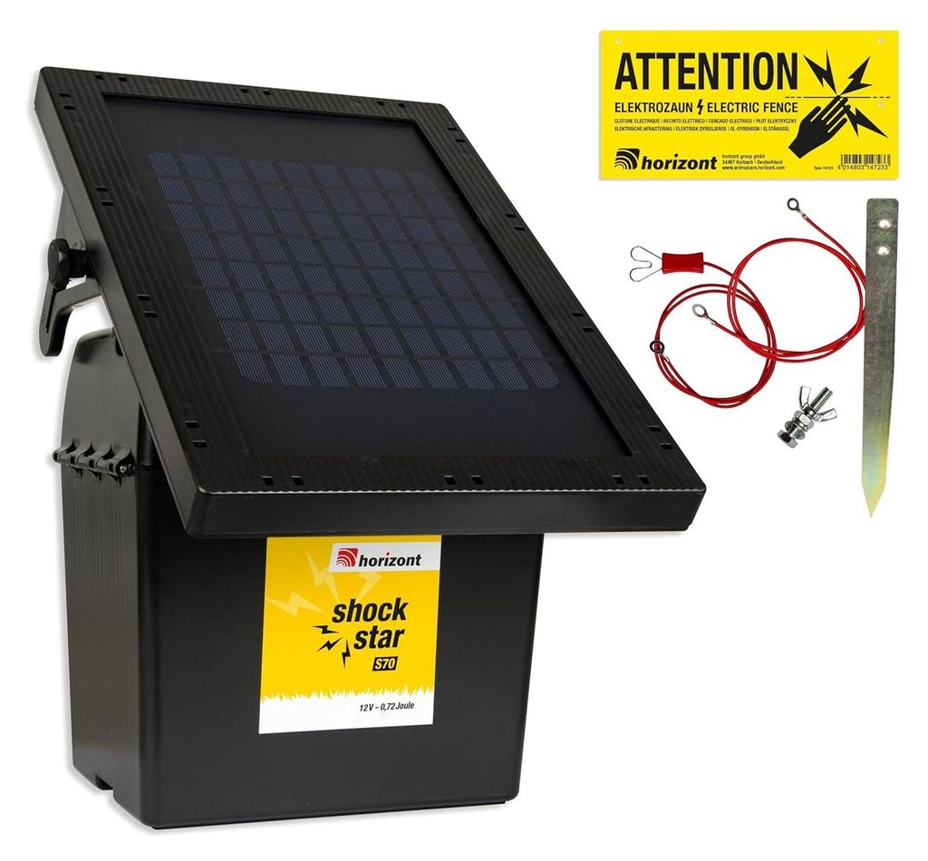 horizont 9 V / 12 V Solar-Weidezaungerät -shockstar S70 Produktbild 