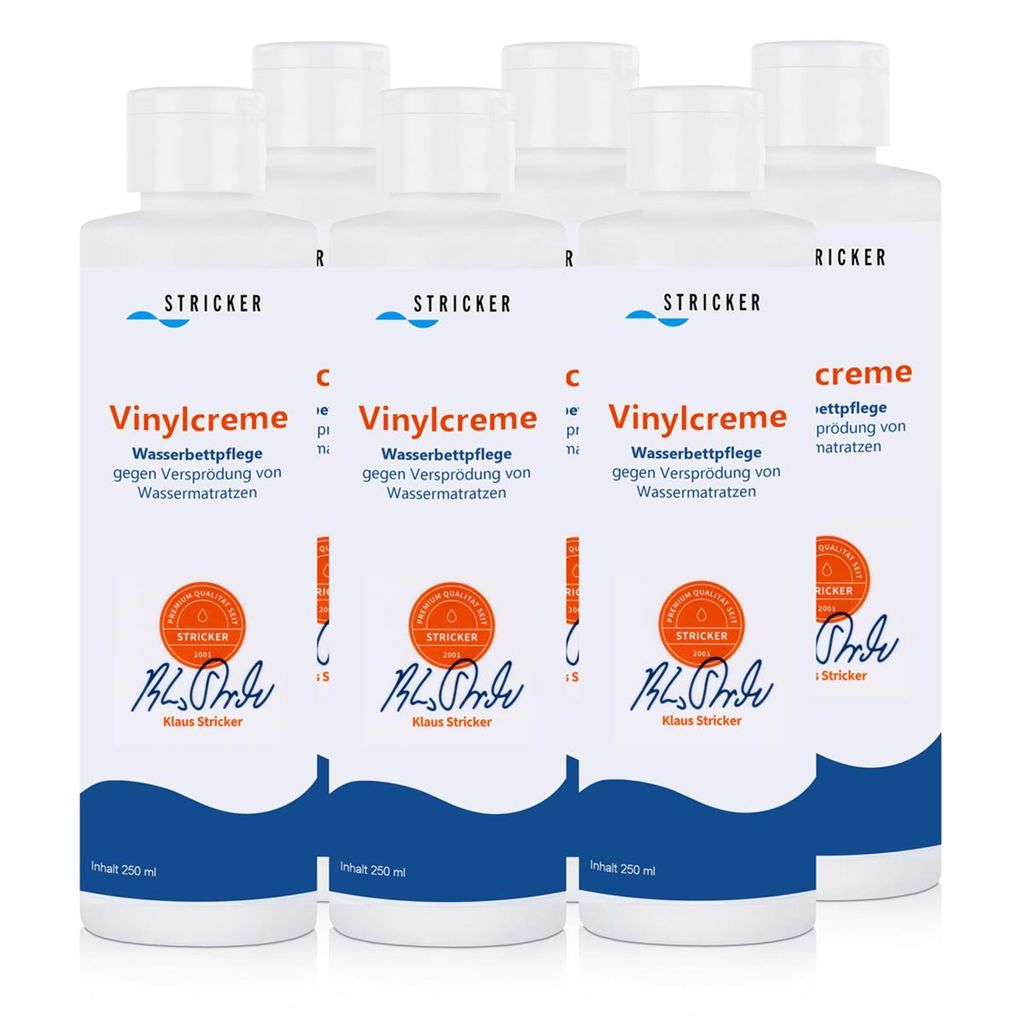 Stricker Chemie Vinyl Cream Waterbed Care 250ml Fles (6 Productafbeelding 