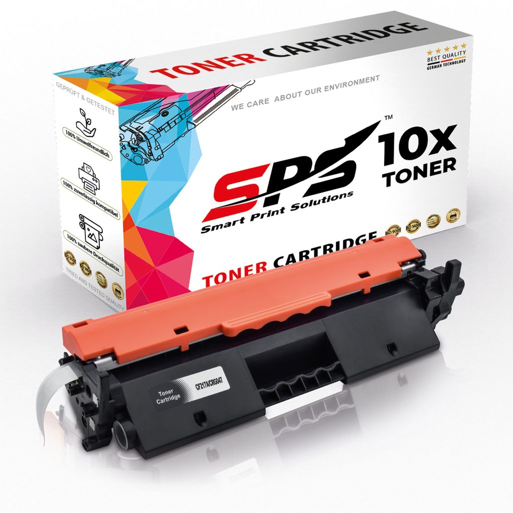 10x Toner 17A CF217A Schwarz Kompatibel für HP Laserjet Pro M102W Drucker