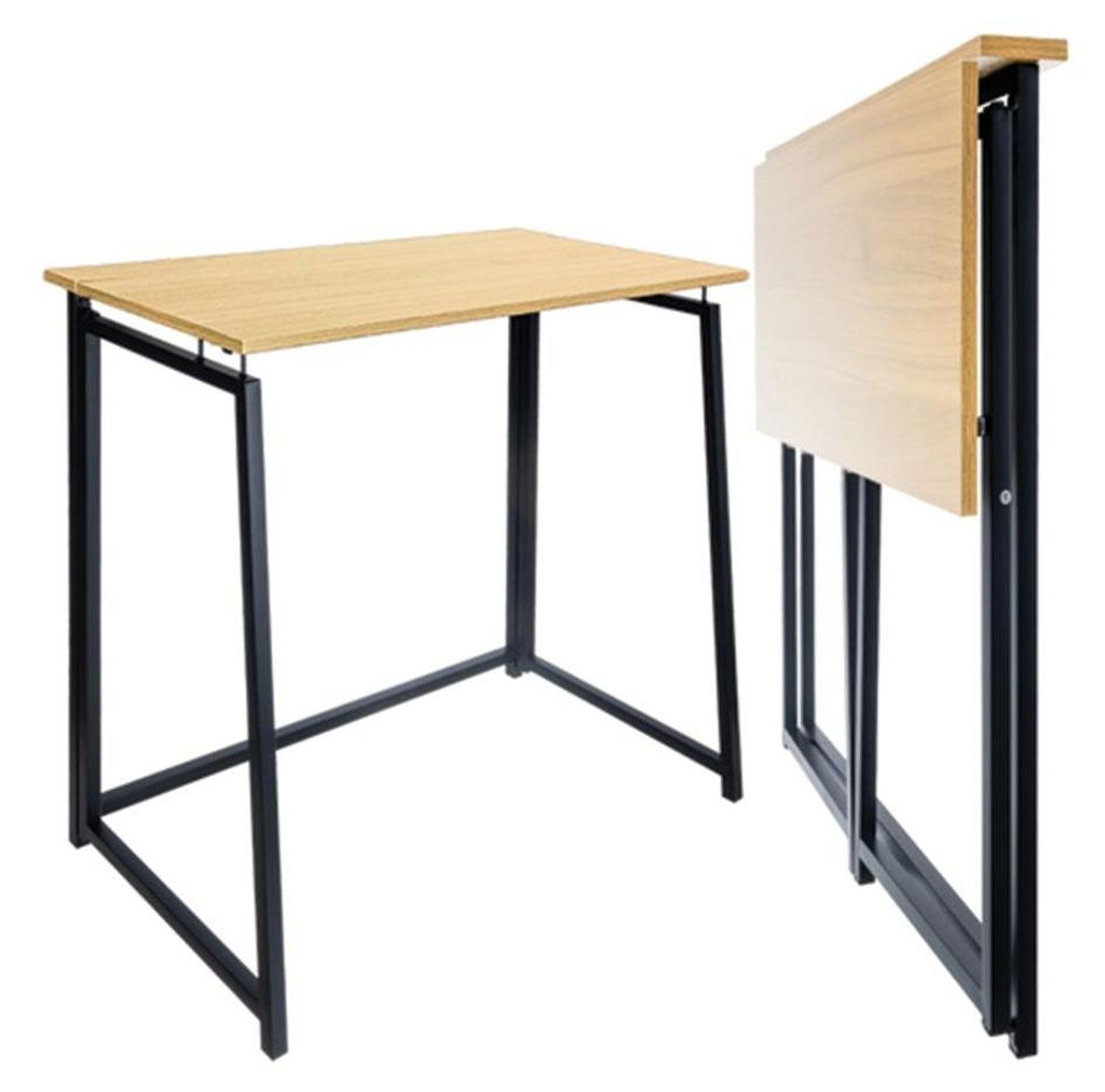 Skladací drevený stôl 80 × 75 × 40 cm v farbe dreva Obrázok produktu 