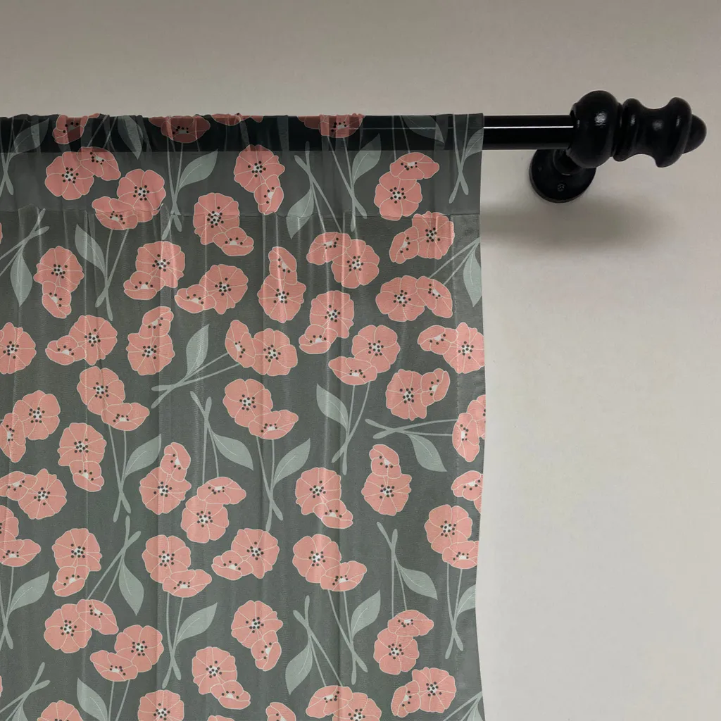 ABAKUHAUS Arazzo in Raso Floreale 135x274 cm Lavabile in Lavatrice - 2