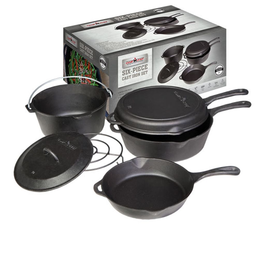 Camp Chef 6-teiliges Gusseisen-Set