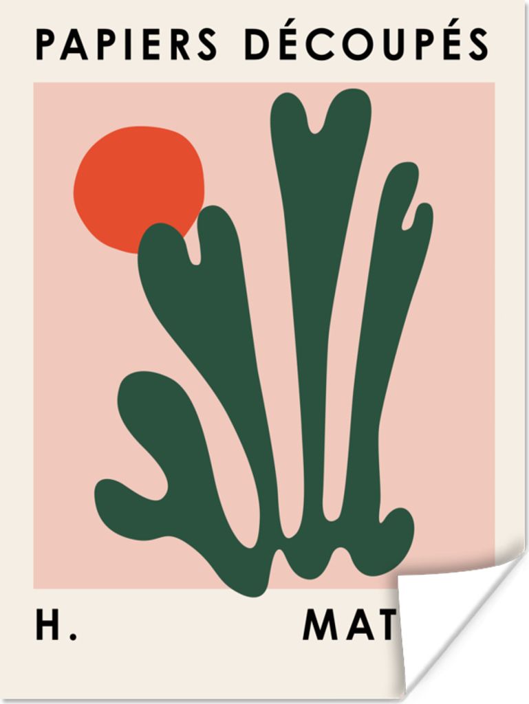 MuchoWow Poster Matisse - Kunst - Abstrakt - Sonne 30x40 cm - Wandplakat - Poster Kinderzimmer