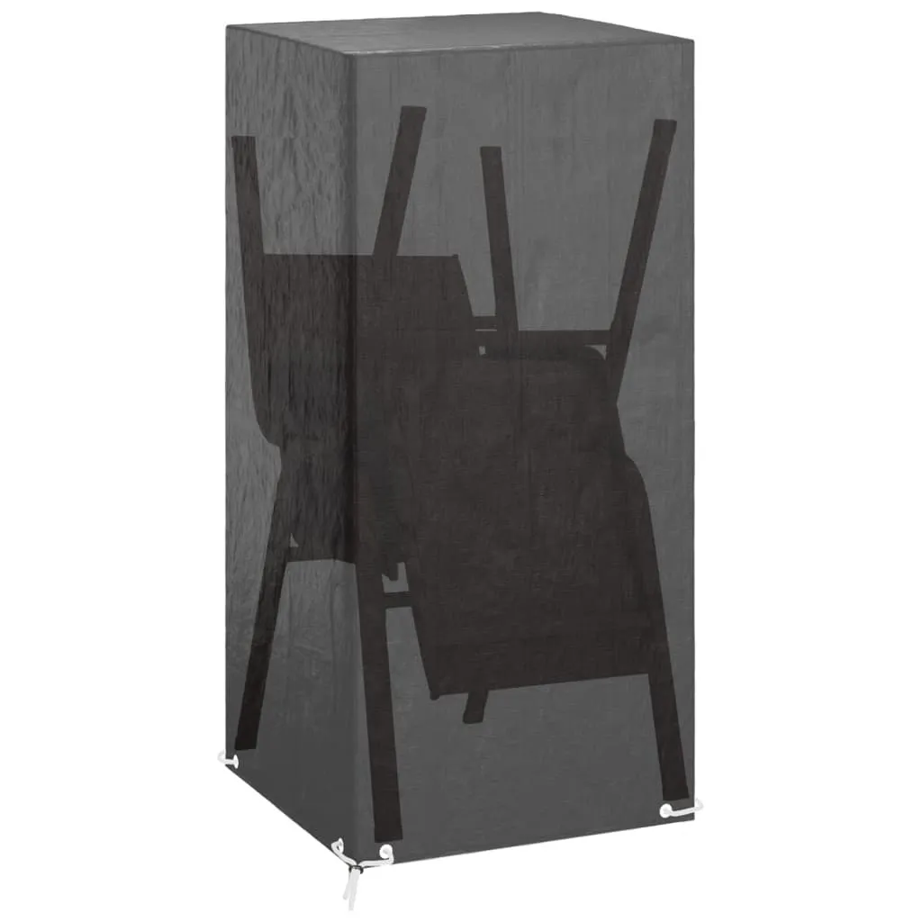 Set 2 Coprisedie Esterno The Living Store 75x70x140 cm Nero - 5