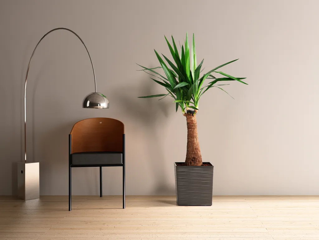 JUKA VRUB Lamela Anthracite 40x40 cm - Pot de Fleurs Carré 38cm