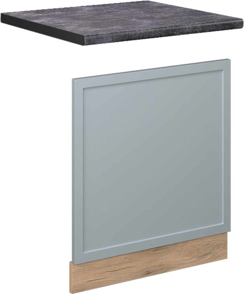 Frontblende Vicco Fame-Line Hellblau-grau 60 cm , AP Anthrazit, Model 50944