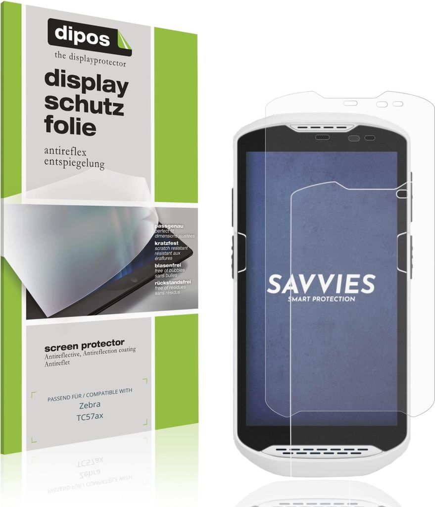4x Schutzfolie für Zebra TC57ax matt Displayschutzfolie Folie Display Schutz dipos