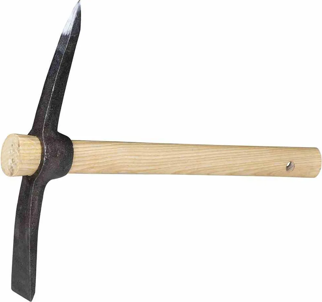 Pioche de terrassement pour petits espaces 700g avec manche de 40cm