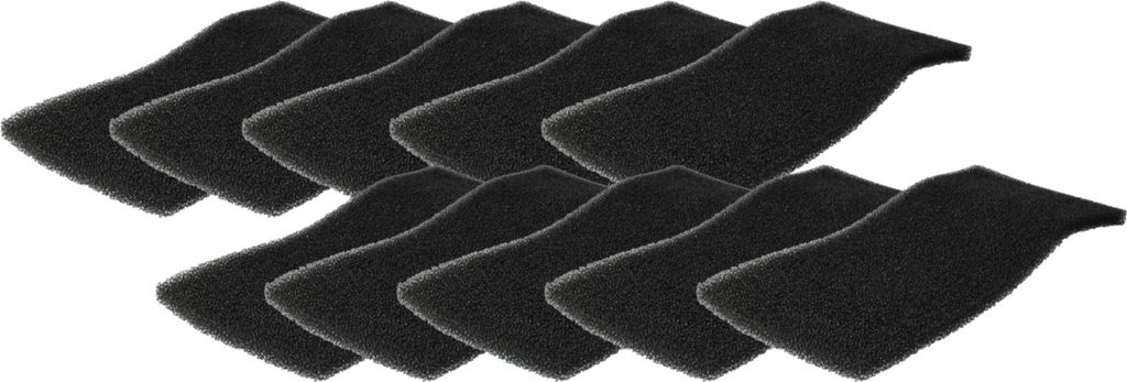 vhbw 10x Schaumfilter 35 PPI kompatibel mit Bauknecht EcoGreen 95 Wäschetrockner