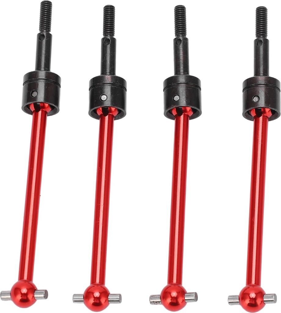 4-teiliges RC-Metall-Universal-CVD-Antriebswellenset für Tamiya TT02B 1/10 Auto-Upgrade-TeileRot