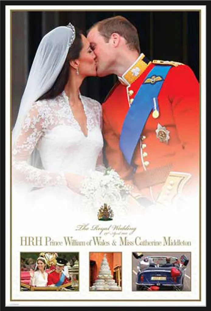 Affiche Mariage Royal Prête à Suspendre : Cadre Shinsuke® Anti-Casse