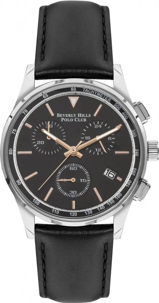 Montre Analogique Noire pour Homme Beverly Hills - Accessoire Mode Chic