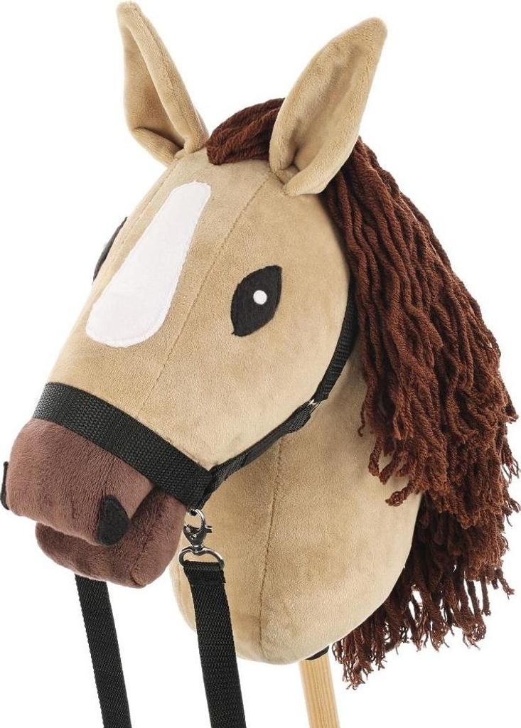 Steckenpferd Skippi A3 – Karamell – Beige – Halfter und Zügel inklusive