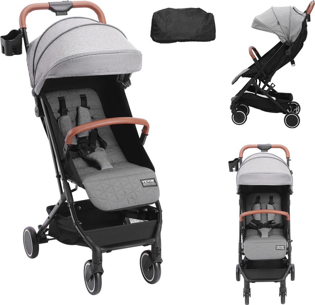 Wózek spacerowy VEVOR 71 x 44 x 107 cm, z oparciem Zdjęcie produktu