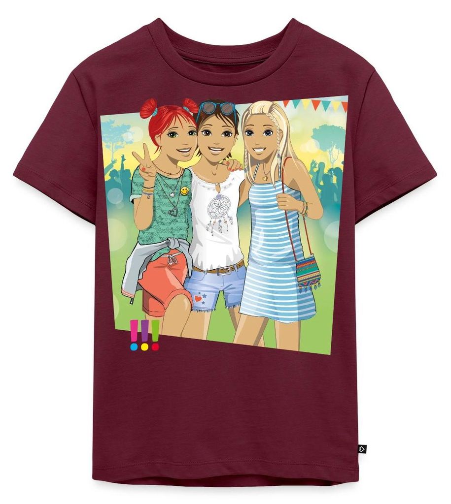 Spreadshirt Die Drei Ausrufezeichen Ein Echt Schöner Fall Kinder Premium T-Shirt, 98/104 (2 Jahre), Burgunderrot