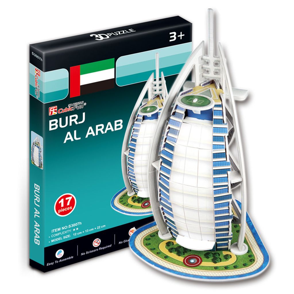 Burj Al Arab 3D Puzzle - 17 Teile