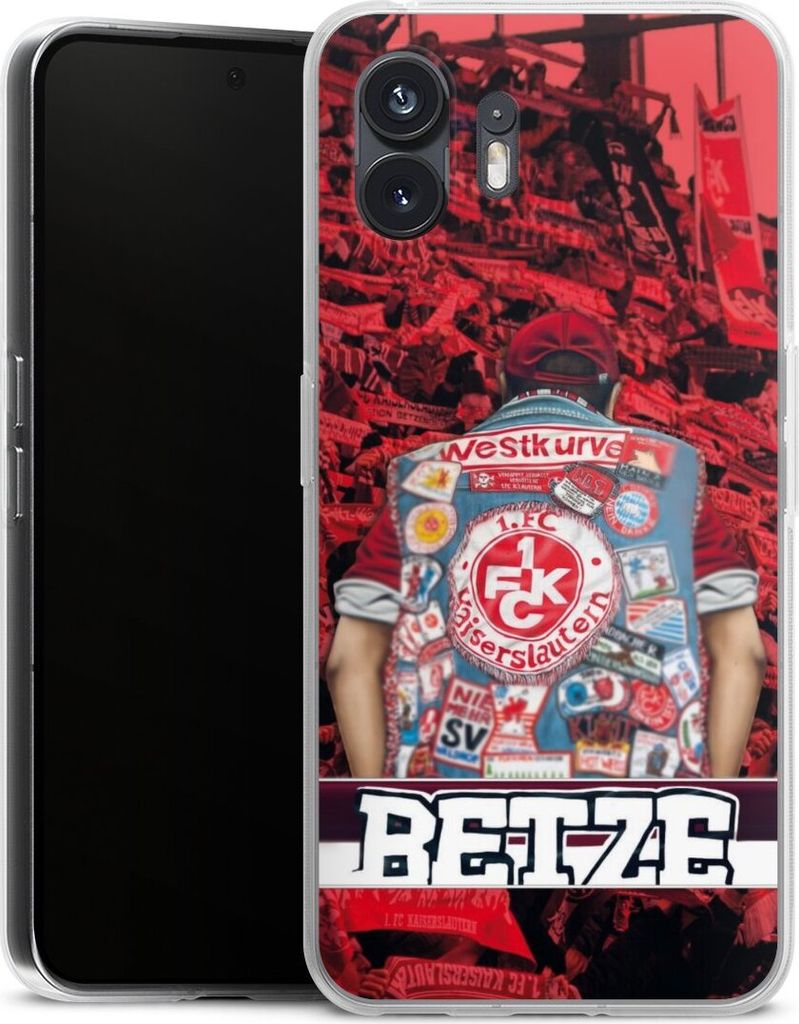 DeinDesign Handyhülle für Nothing Phone 2 Silikon Hülle Case Smartphone Schutzhülle 1. FC Kaiserslautern 1. FCK Offizielles Lizenzprodukt