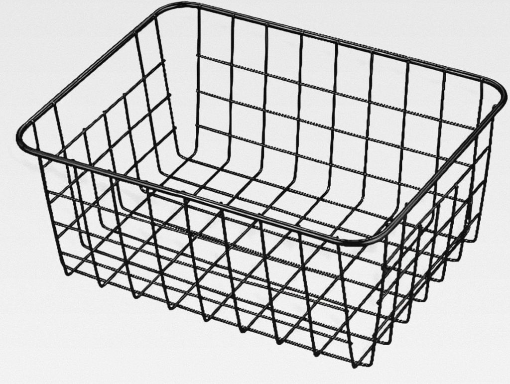 .- Aufbewahrungskorb aus Metall – Rechteckiger Organizer 28x22x12,5 cm – Mehrzweck-Aufbewahrungsbehälter für Bad, Büro, Küche und Dekoratio...