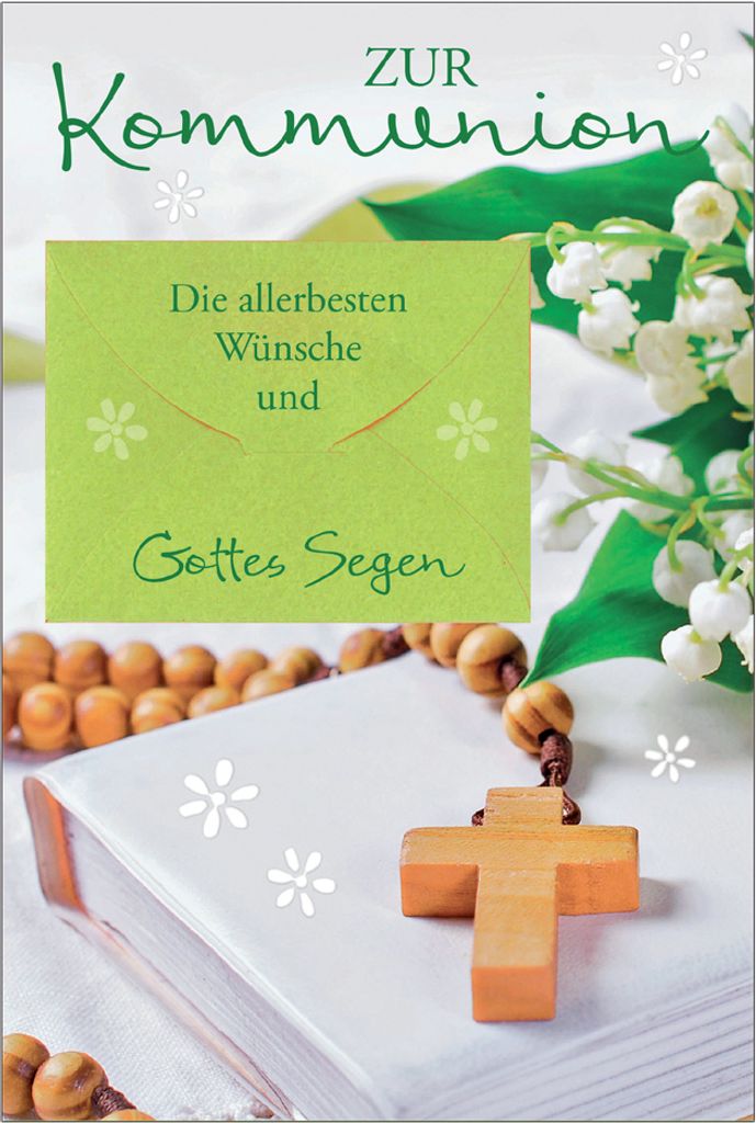 SUSY CARD Kommunionskarte "Kreuzkette"
