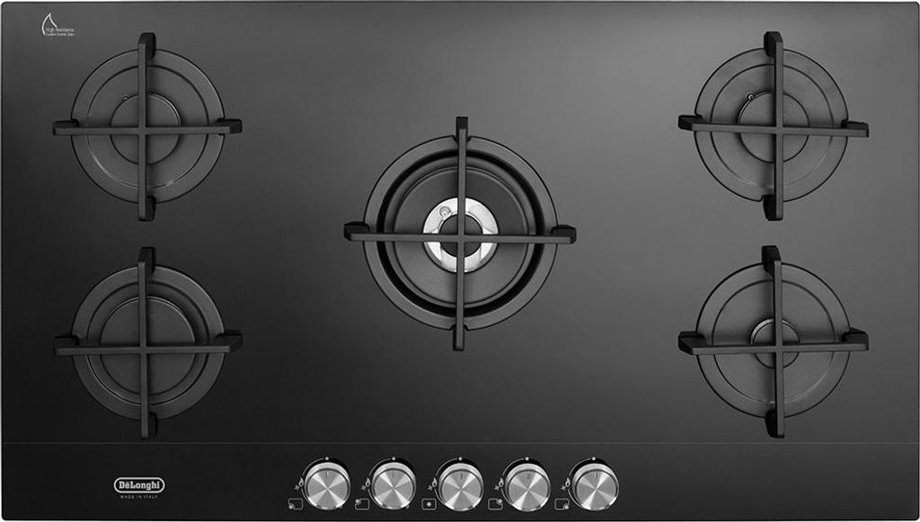 De'Longhi NSL 590 NC Schwarz Einbaukochfeld 90 cm Gas 5 Brenner