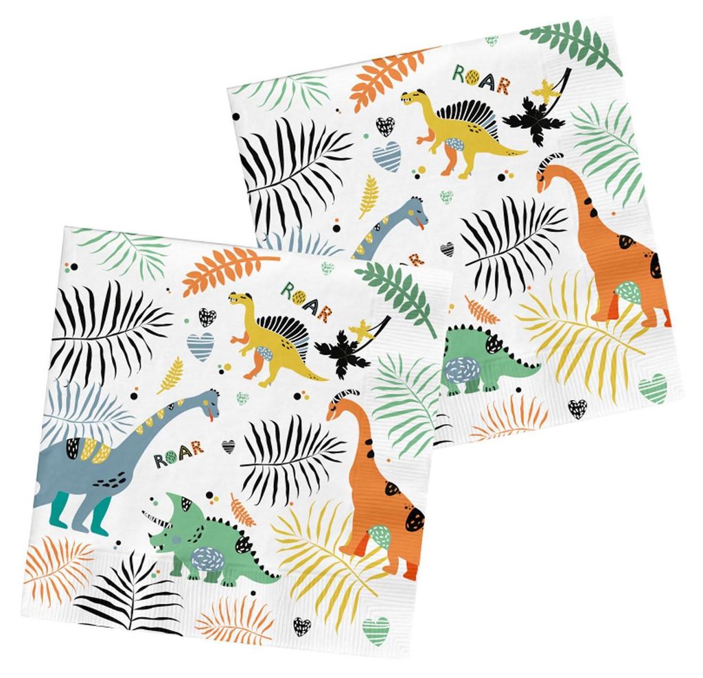 Dinosaure Roars 20 serviettes de table Image du produit 