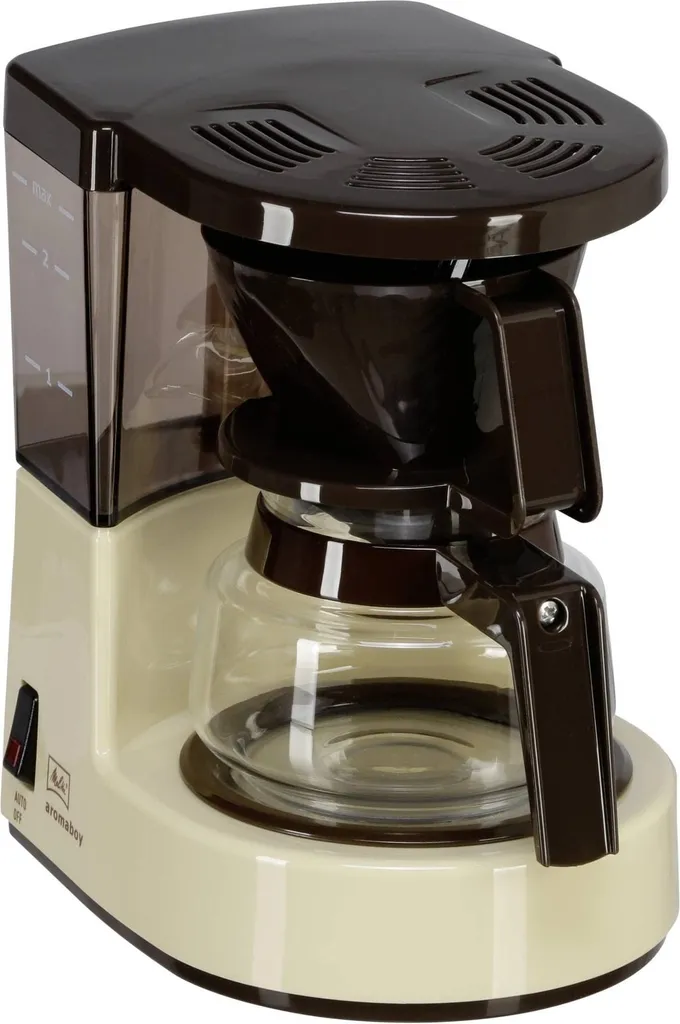 Macchina Caffè Filtro Melitta Aromaboy Vintage Design Beige/Braun