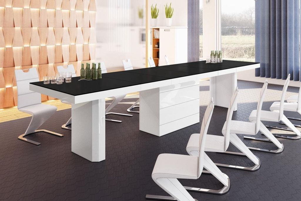 Design Esstisch Tisch HE-444 XXL ausziehbar 160 bis 412 cm
