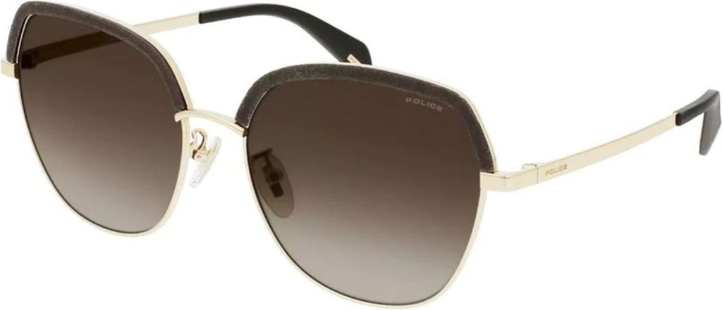Police SPLC24 H56Y TOT.SH.ROSE GOLD W/GLIT.PARTS 56/17/135 Damen Sonnenbrillen