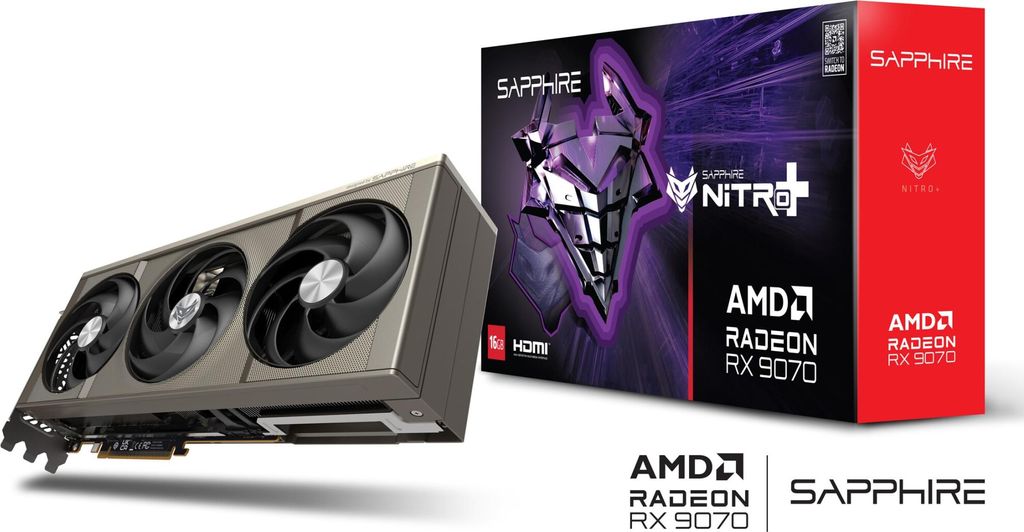 SAPPHIRE - Graphics card - NITRO+ AMD RADEON™ RX 9070 Productafbeelding 