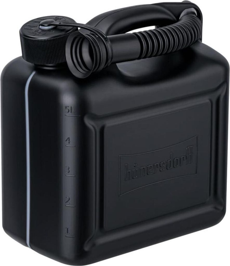 Kraftstoff-Kanister schwarz 5 l HD-PE mit UN-Zulassung, Produktbild 