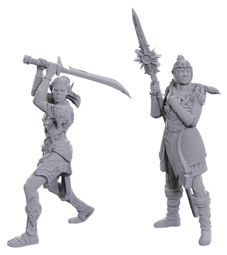 D&D Nolzur's Marvelous Miniatures Miniatur unbemalt Lae'zel & Shadowheart