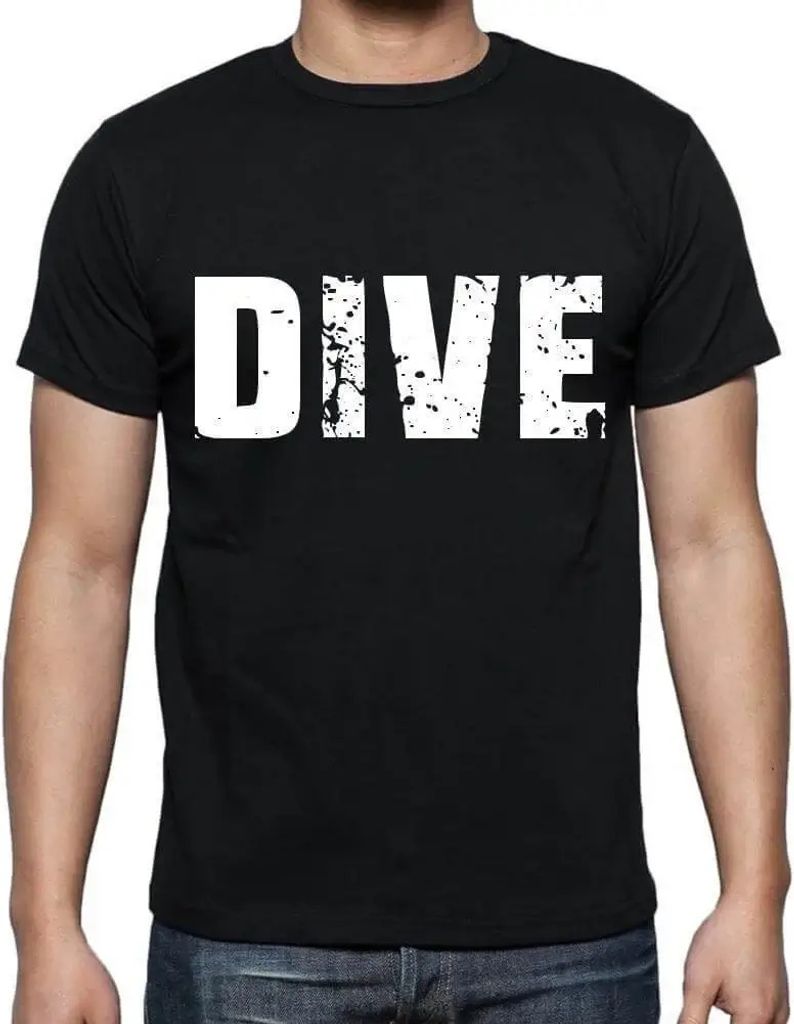 Herren Grafik T-Shirt Dive Öko-Verantwortlich Vintage Jahrgang Kurzarm Lustige Druck Geburtstag Geschenk Mann