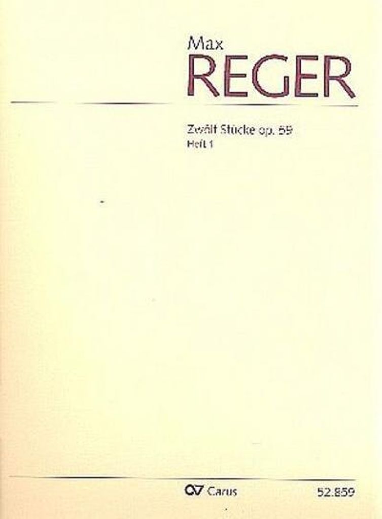 12 Stücke op.59 Band 1 (Nr.1-6)für Orgel