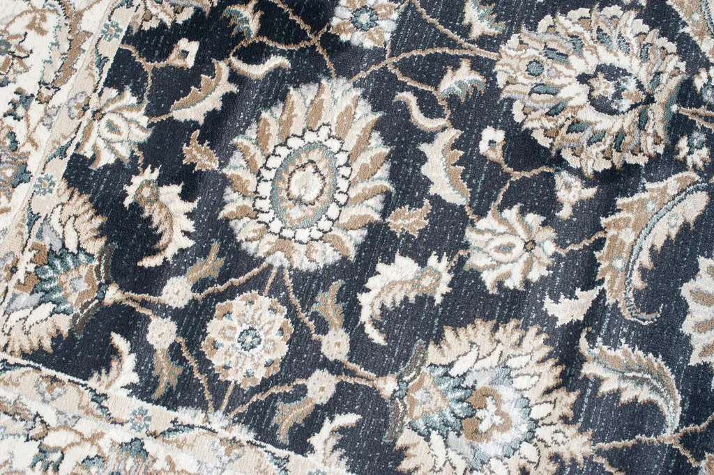 Tapis Salon 300x400 cm Oekotex : Solution Déco Saine Classique Anthracite - 3