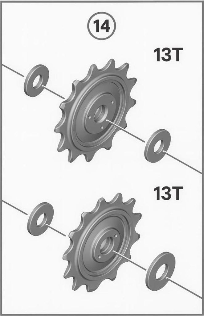SHIMANO Leit u.Spannrolle f.RD-M9250 Ersatzräder für Schaltwerk
