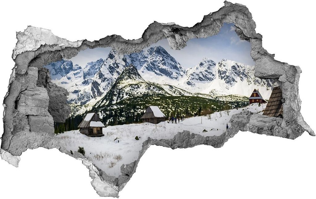 Selbstklebender Loch-3D-Aufkleber 95x73 cm Hale Tatry