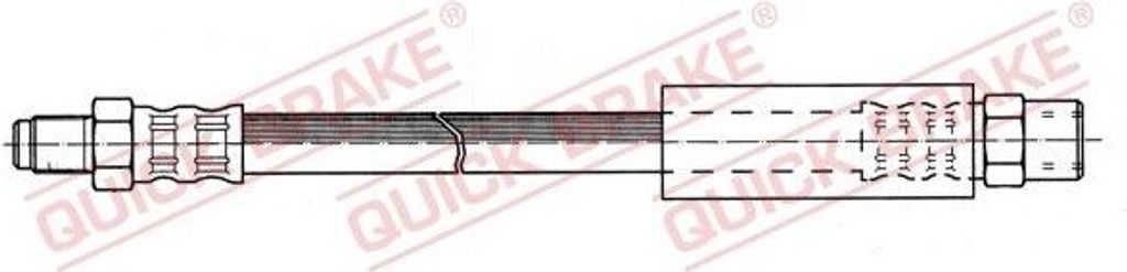 QUICK BRAKE 32.321 Bremsschlauch für AUDI A4 Limousine (8D2, B5) für BMW 7 (E38) Z8 Roadster (E52)