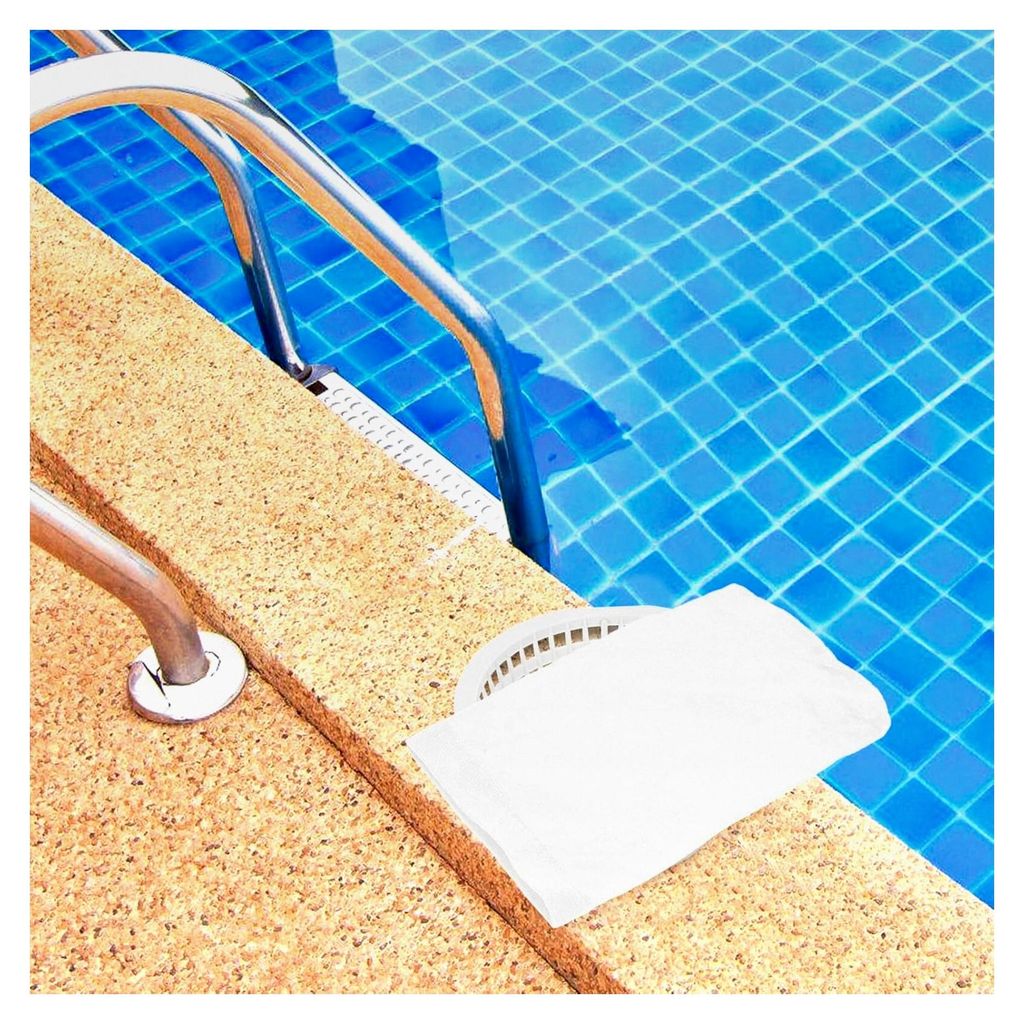 20 Stück Poolskimmer Socken Elastische Filtersocken für Poolskimmerkorb Wiederverwendbare Schwimmbadfilterbeutel für die Poolreinigung Weiß Gee...