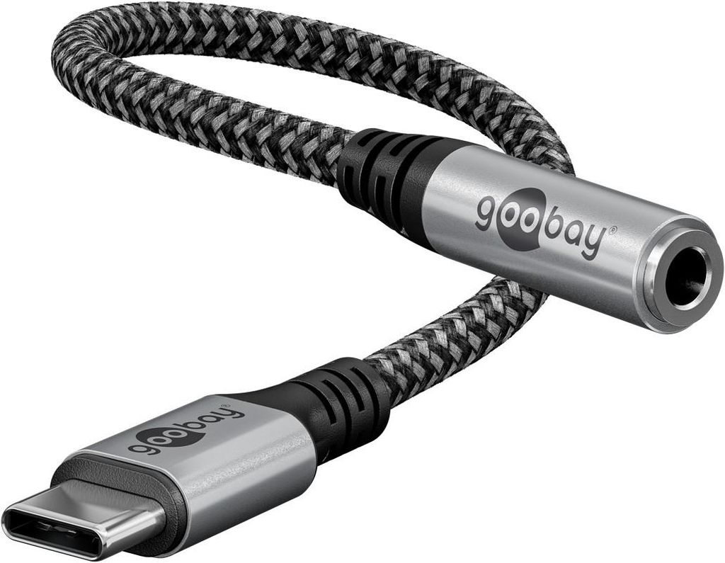 Goobay Adapter USB-C auf Klinke, 3,5 mm AUX, USB-C-Stecker Produktbild 