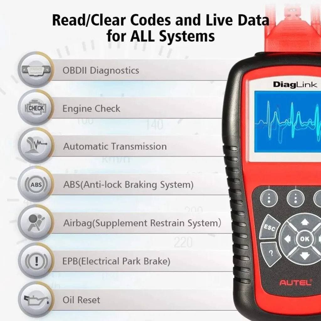 Valise de Diagnostic Multimarque Diaglink Lecteur de Code OBD2 Auto - 2