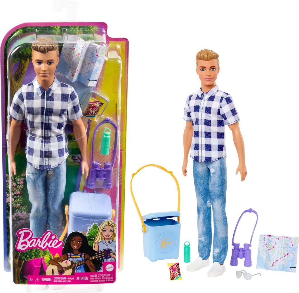 Barbie Kemping Ken Lalka + příslušenství Obrázek produktu
