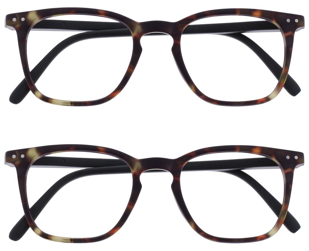 OPULIZE Bex Lesebrille 2er Pack Groß Quadrat Cool Designer Produktbild 